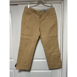 Brioni, Mens Khaki Flat Front Pants, Brown, Size 58R